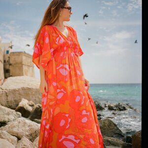 Bel Kazan Ania Melon Flora Kaftan